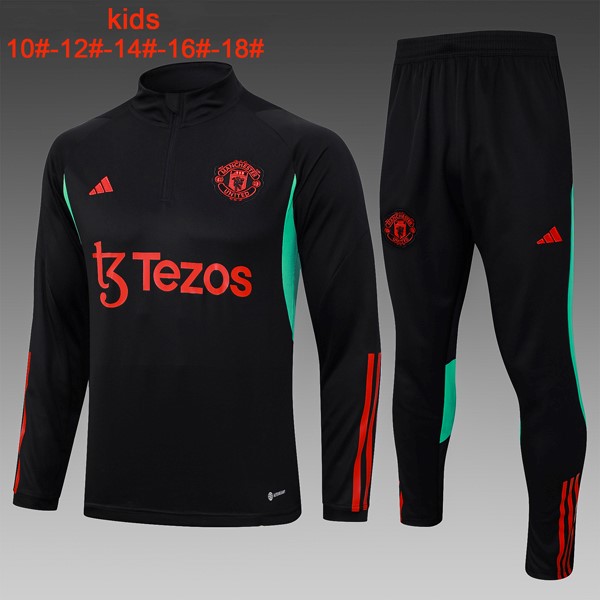 Kinder Sweatshirts Manchester United 2024 Schwarz